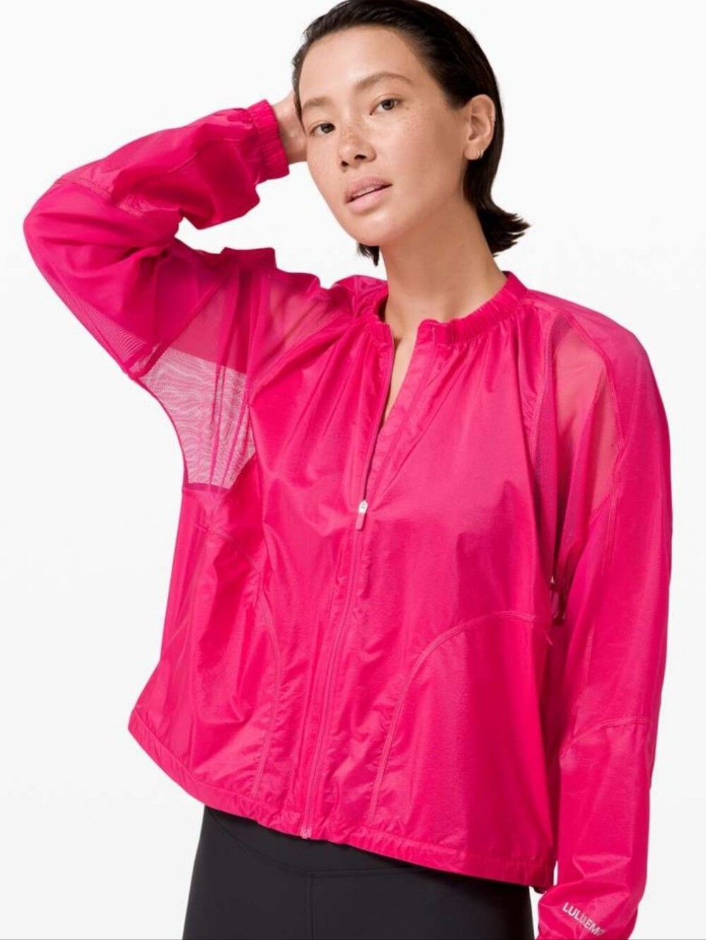 lululemon athletica Lightweight Bomber Jacket in Bright Pink